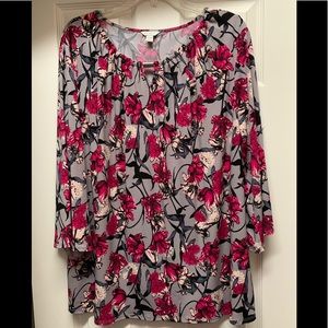 Blouse with metallic detail